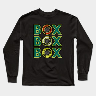 Box Box Box 'El Plan' F1 Tyre Compound Design Long Sleeve T-Shirt